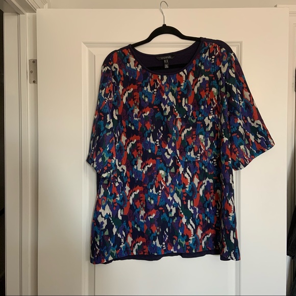 18 Long Tall Sally T-Shirt Multicolour Ikat - Picture 2 of 7